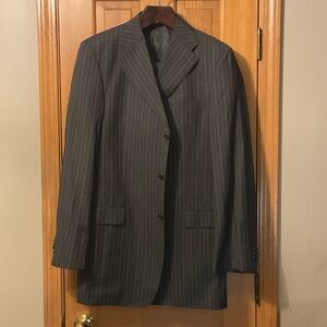 Ermenegildo Zegna Dark Gray Pinstripe Suit